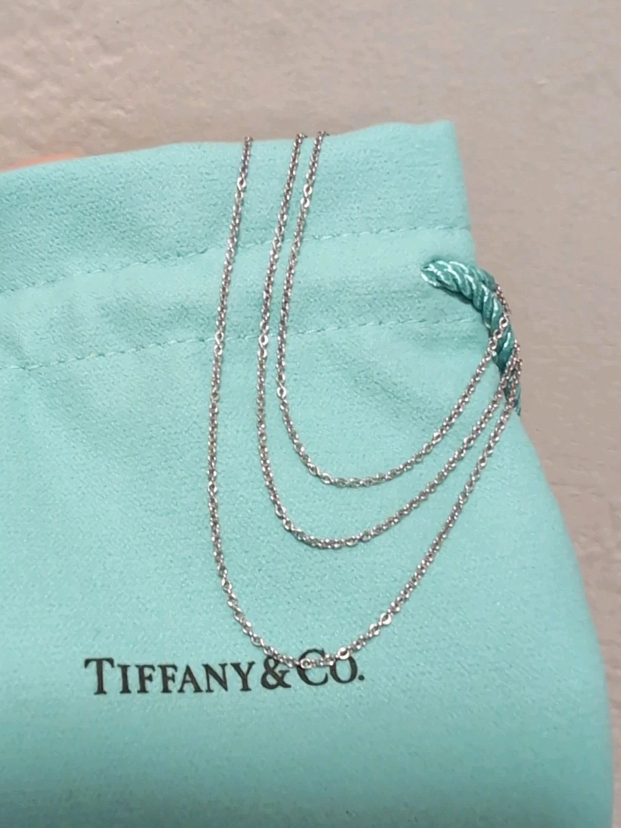 Tiffany & Co. Platinum Chain Fine Necklaces & Pendants without