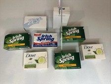 Irish Spring, Dove, Zest, Tone Bar Soap New Old Stock 8 Bars