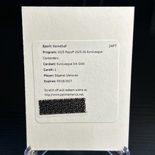 Edgaras Ulanovas Euroleague Ink Gold /10 2025 Playoff Basketball Redemption
