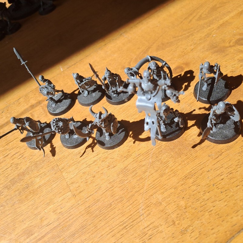 Warhammer Age of Sigmar Deathrattle Skeleton Warriors x10 Miniatures