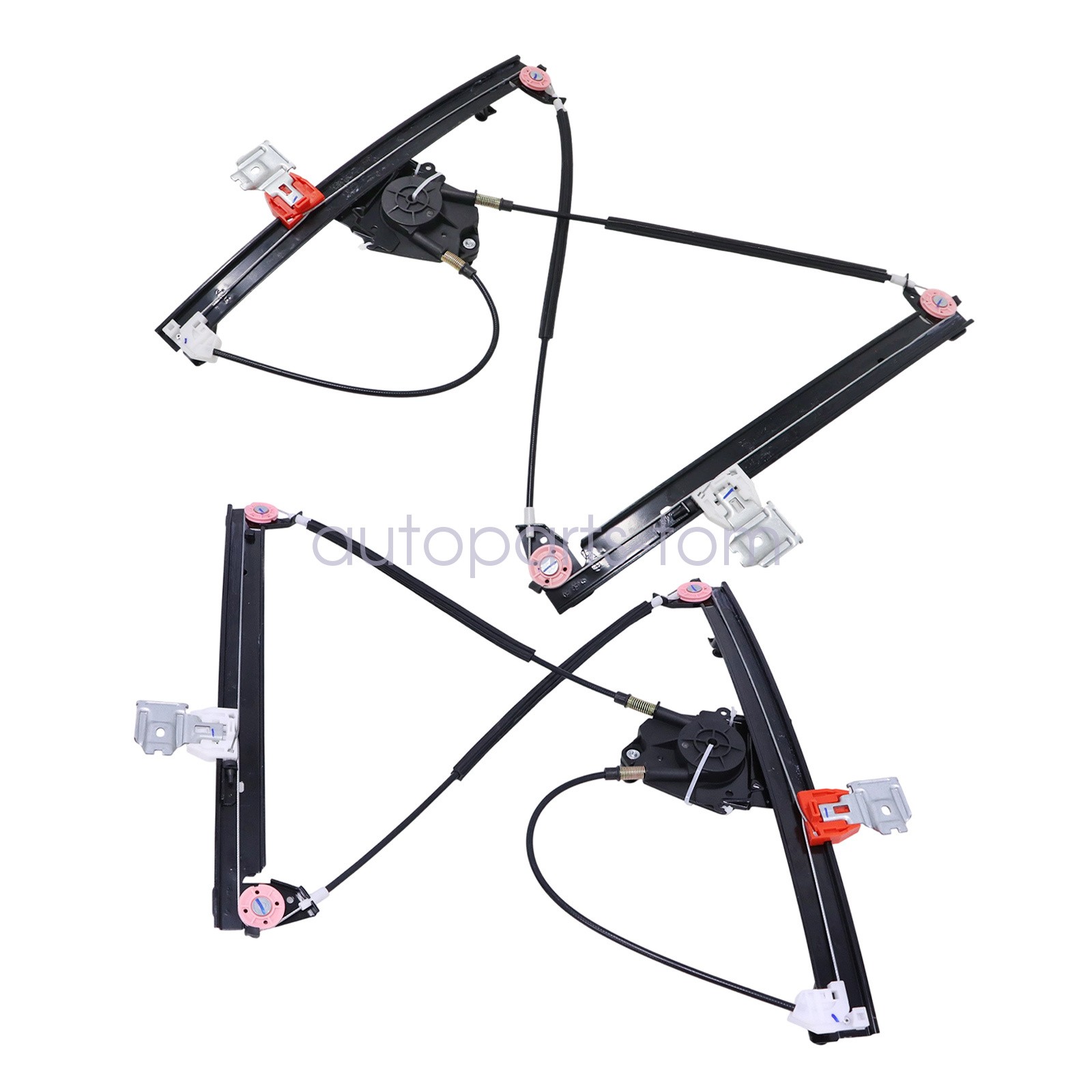 Door Window Regulator W/O Motor For 03-13 Maserati Quattroporte M139 LH&RH Rear