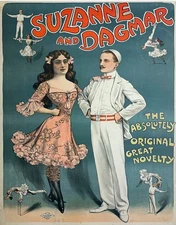 14177.Decor Poster.Home Room wall vintage interior design.Suzanne Dagmar acrobat