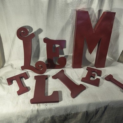 Display Letters  In Sizes From 18'' To 5.25'' Variety of 22 different Letters