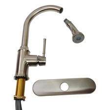hansgrohe 04215800 Talis C High Arc Kitchen Faucet - Stainless Steel Optic READ