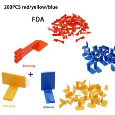 Dental X-ray Sensor Holder Self-Adhesive Bite block fits Ring Arm 200 pcs US
