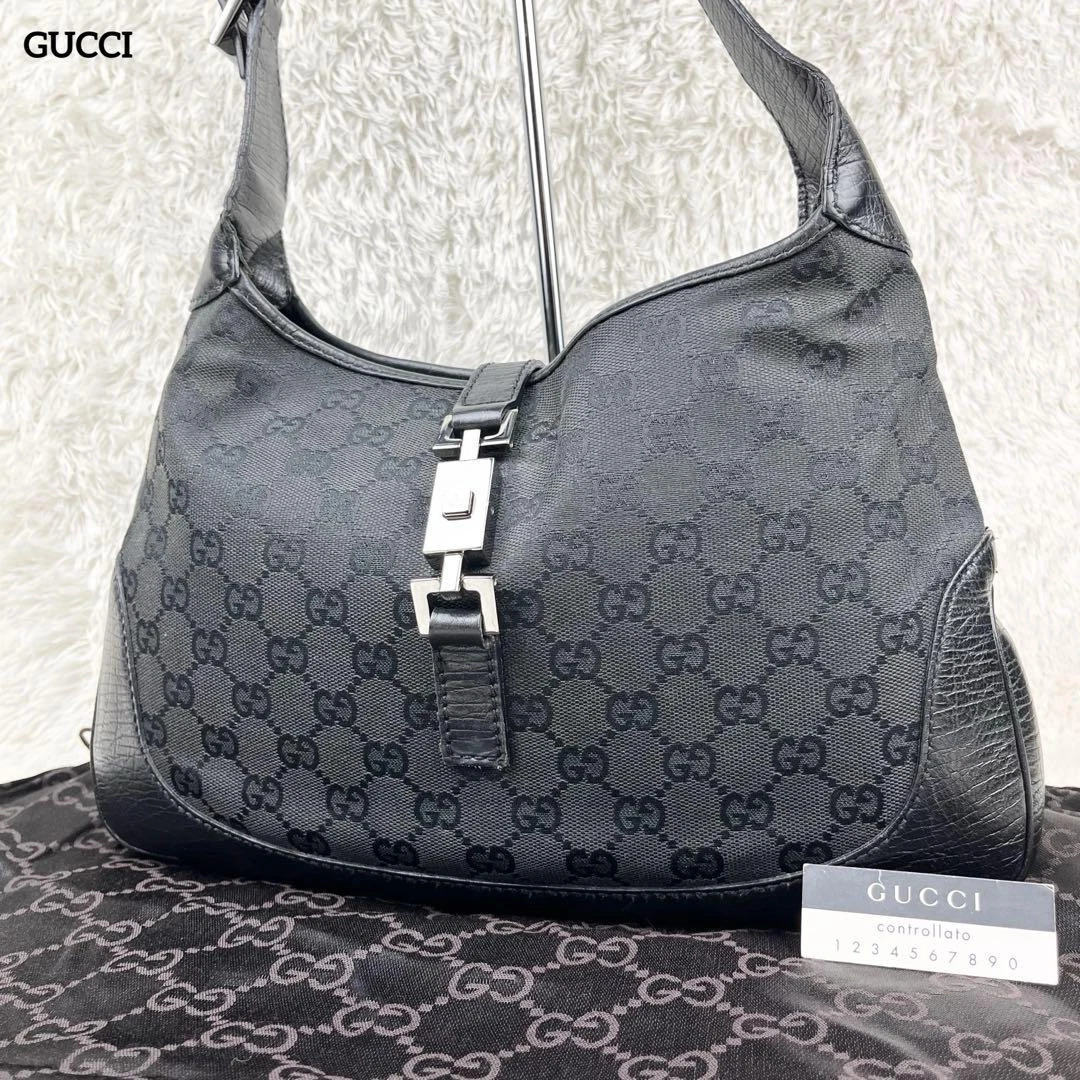 Sac à main bandoulière en toile Gucci Jackie GG #PGH60J