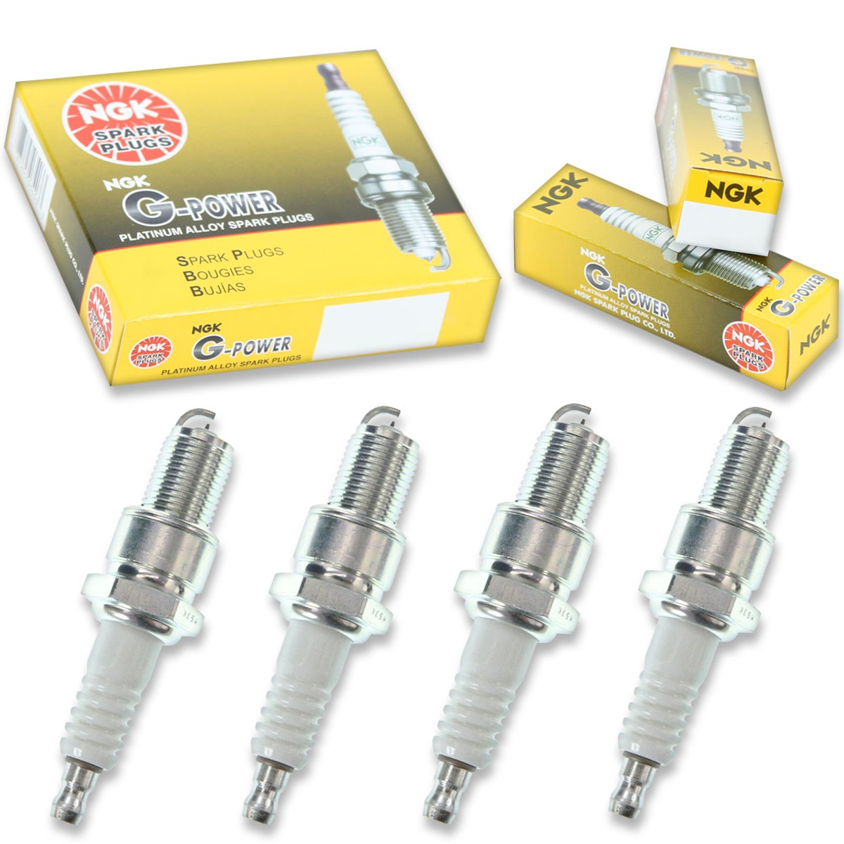 4 pc NGK G-Power Spark Plugs for 1977-1983 BMW 320i 1.8L 2.0L L4 Ignition vk