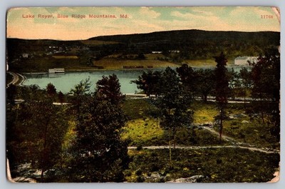 MD Maryland Blue Ridge Mountains Lake Royer Early 1900s Postcard used