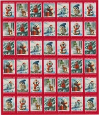 126-T1x, 2026 ALA Test Design U.S. Christmas Seals Sheet, R27-CSCS-4-10