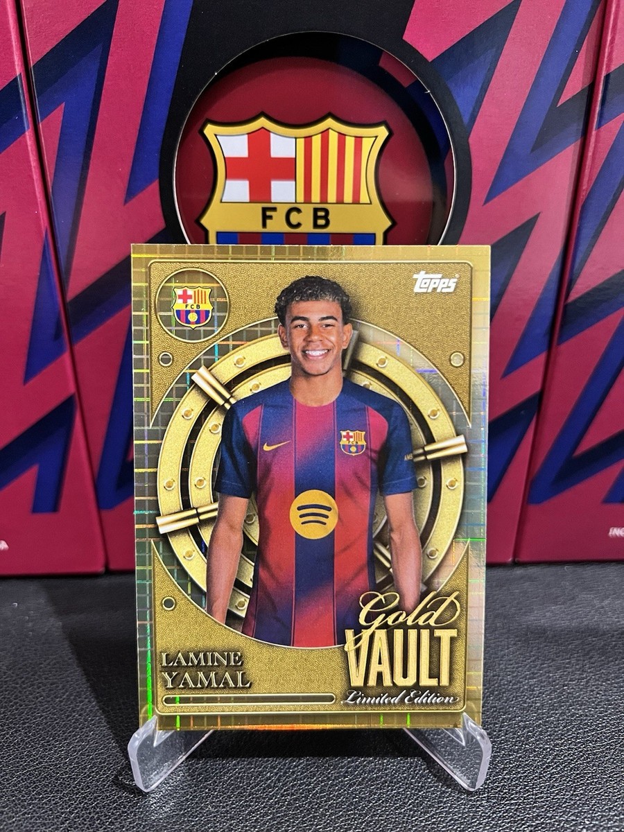 Lamine Yamal Gold Vault Insert Topps Collector Tin FC Barcelona