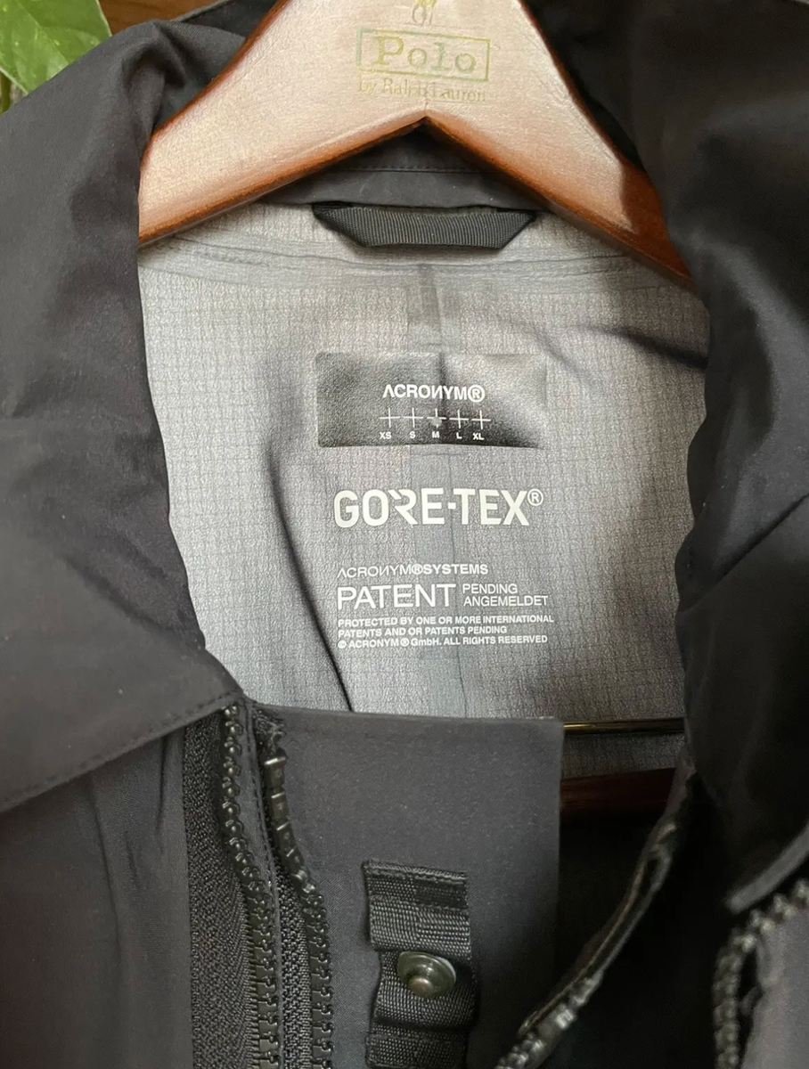 Acronym J1A-GT 2.2 Black Jacket Medium M Gore-Tex Technical Shell