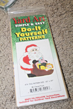 Yard Art Do It Yourself Pattern MR CLAUS Toys Santa Christmas 1993 Vintage NEW