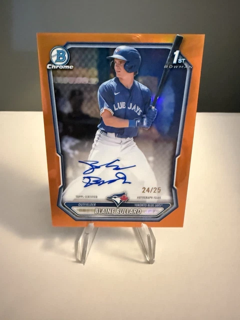 2026 Bowman Baseball Blaine Bullard 1st Bowman Auto True Orange #24/25