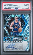 2023 Mosaic Bojan Bogdanovic Fast Break AUTO #FB-BOJ PSA 10 POP 1