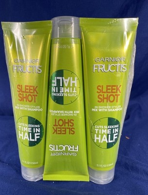 THREE Garnier Hair Care Fructis Sleek Shot In-shower Styler 5.1 oz New