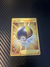 Ultra Ball 161/149 Trainer Full Art Gold Card Sun And Moon Base Set Pokemon Card