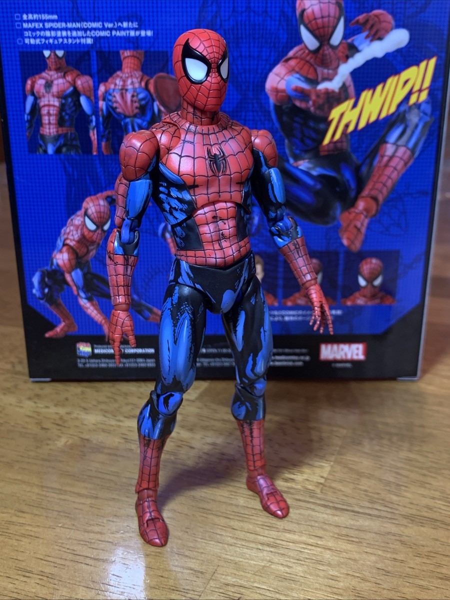 Mafex Spider-Man No. 108 Comic Paint Medicom Toy Authentic Bonus