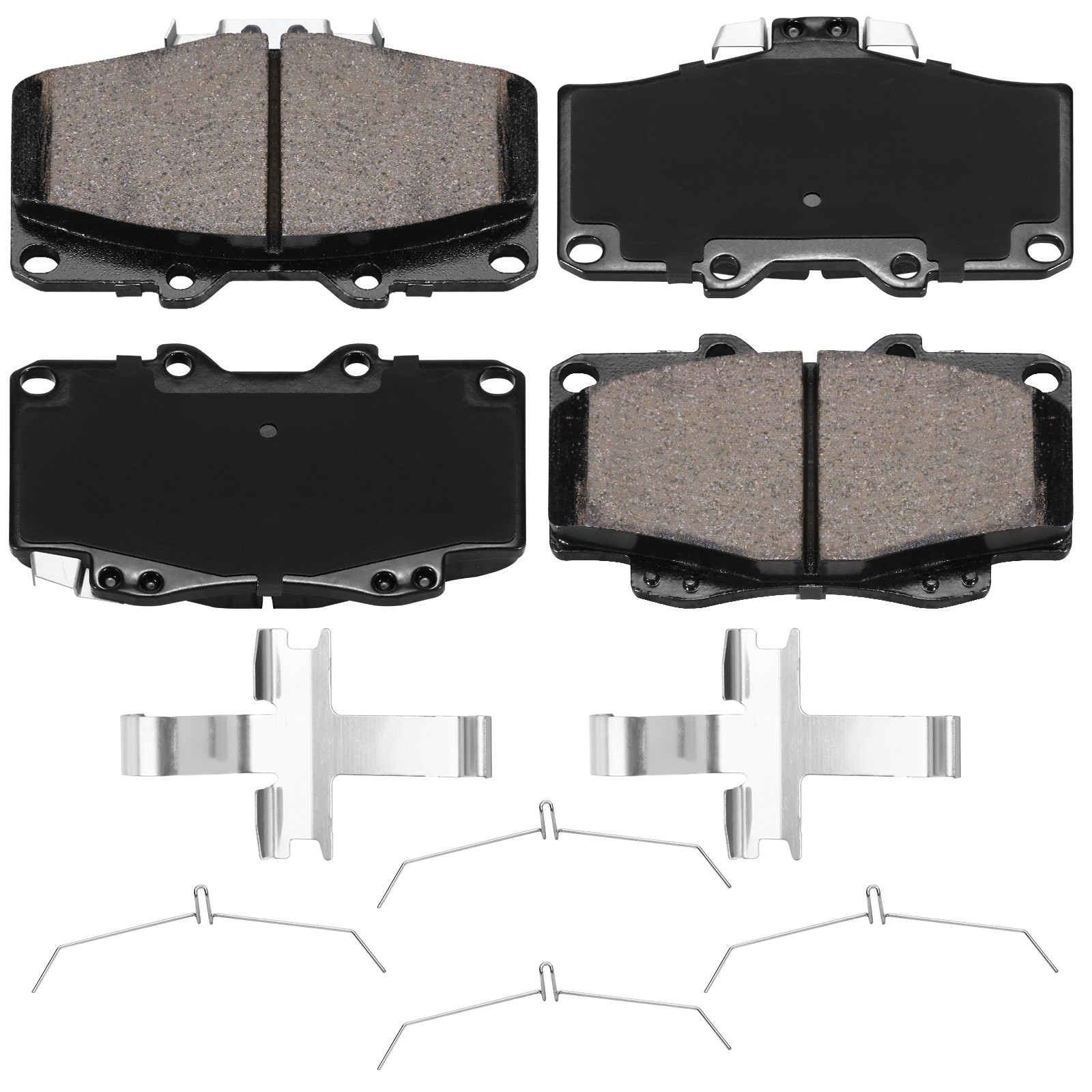 Front Ceramic Brake Pads w/Hardware For 1990-1998 Toyota 4Runner Pickup Tacoma .