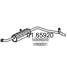 MTS 01.65920 Endschalldämpfer für SUZUKI Samurai SUV (SJ) SJ 413 (OS) Auspuff