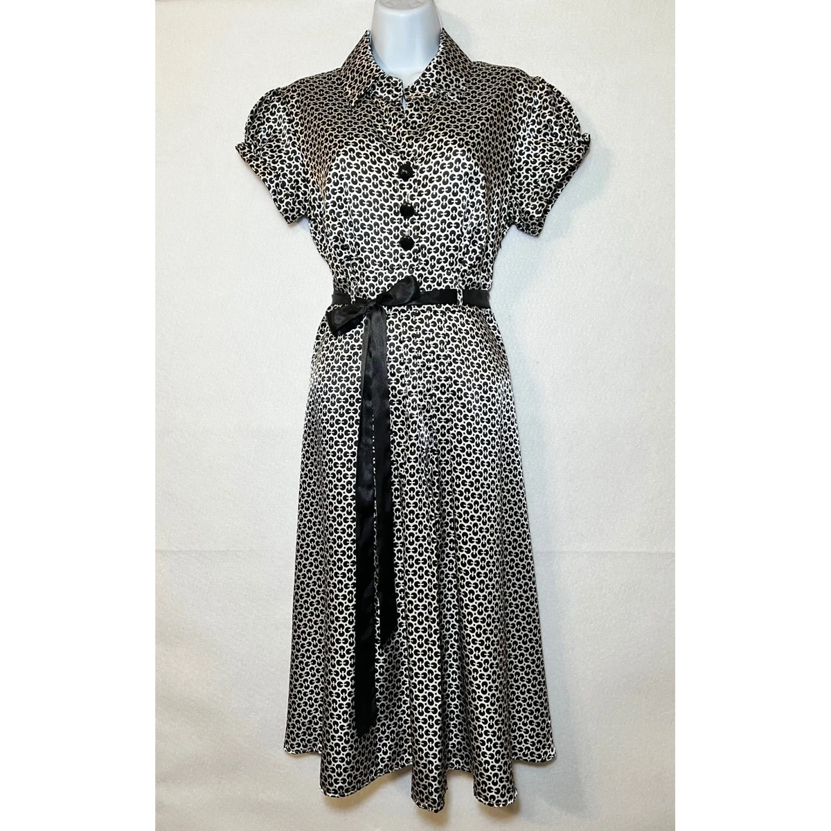robbie bee dresses vintage Women's Silk Robbie Bee Dress Yellow, XL | Beyond Retro please double to compare to your own bodys measurements Vintage Robbie Bee 80's Floral