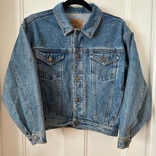 Gap Denim Trucker Jacket Vintage 90s w Zipper XL