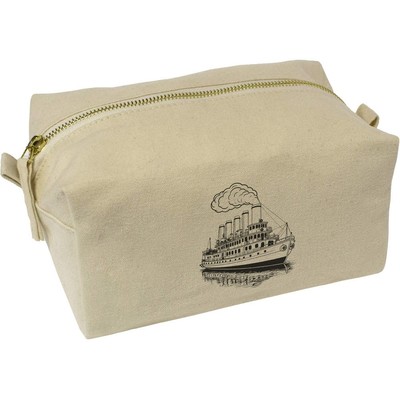 Kulturtasche/Schminktasche aus Canvas ''Steam Powered Ship'' (CS00040765)