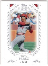 2009 TOPPS STERLING FRAMED WHITE 108 TONY PEREZ CINCINNATI REDS SET BREAK! 27/50