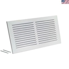 Durable Air Return Grille 10 x 6 Duct Opening - Heavy Duty Steel, White Finish