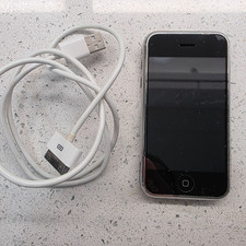 Apple iPhone 1st Generation - 8GB - Black A1203 GSM 2G Line on Screen Works