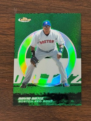 2005 Topps Finest - David Ortiz #40 Green Refractor /199 Boston Red Sox