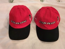 Vintage - 2 Team Penske Racing Hats - Red 3  6 - Unisex Never Worn