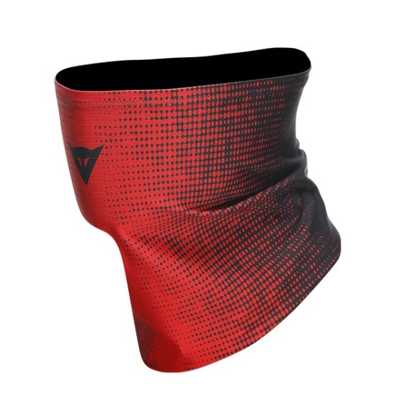 Dainese Motorcycle Breathable Helmet Liner Neck Tube Gaiter 81L - Black/Red