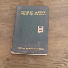 The Use of Handbook Tables and Formulas Pocket Green From Machinerys Handbook