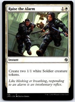 Raise the Alarm 129 C Jumpstart Magic: The Gathering NM/M