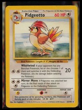 Pidgeotto 22/102 Rare Base Set Unlimited Pokemon Moderately Played on eBay