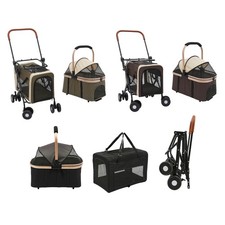 Dog  Cat Stroller Foldable Pet Stroller for Small  Medium Dogs,light 4 Wheels