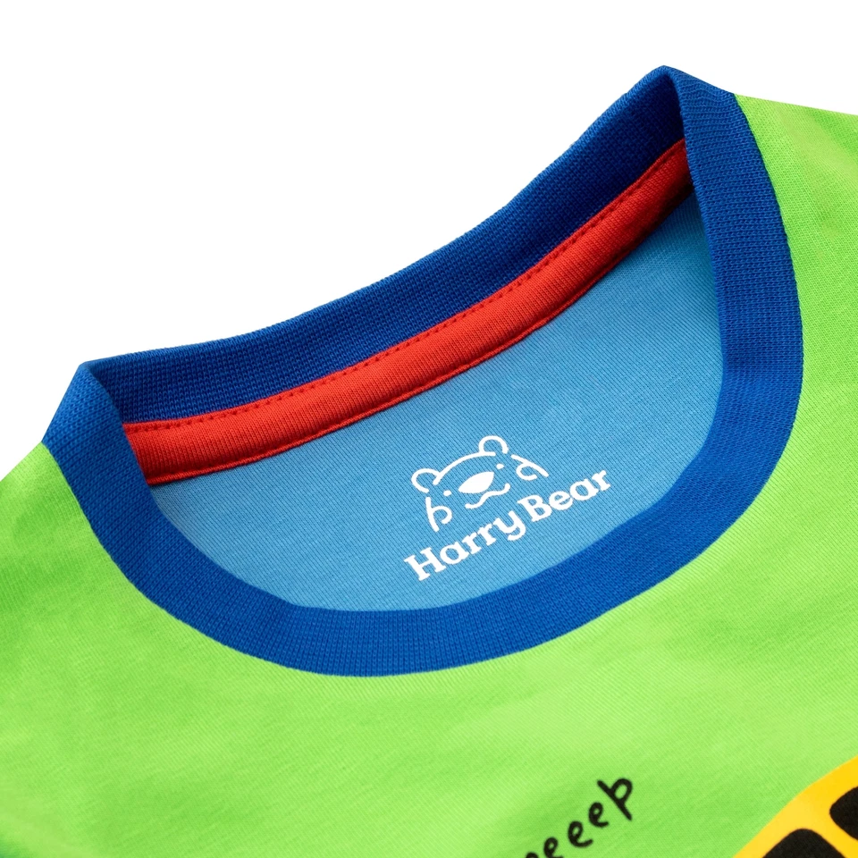 Coches Pijamas Niños Niños 18 24 Meses 2 3 4 5 6 7 8 Años PJs Ropa de noche Azul Set Foto 4 de 4