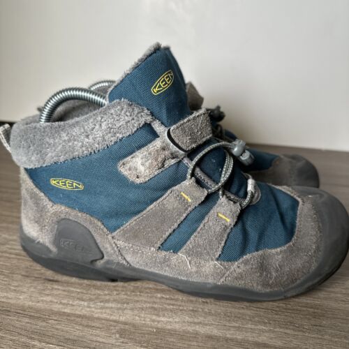 Keen Boots Youth Size 6 Grey/Blue Knotch Chukka Kids Shoes 1026736