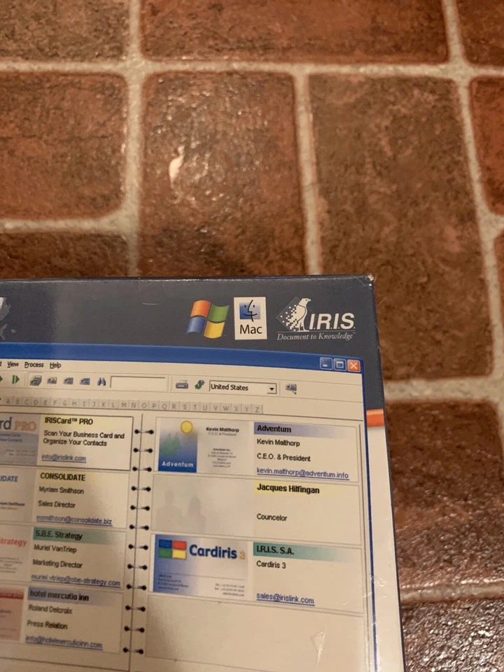 Iris Card Pro Business Card Scanner Windows VISTA XP Mac Compatible NEW IN BOX - Image 2 of 4