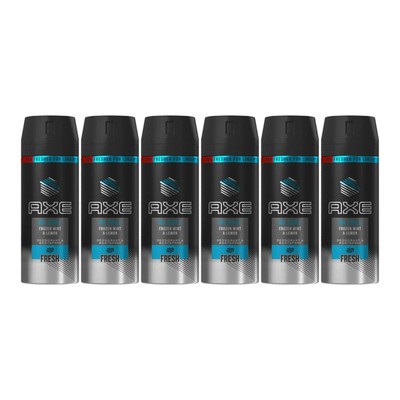 Axe Ice Chill Frozen Mint & Lemon Body Spray, 150ml (Pack of 6)