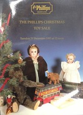 Phillips Auction Catalogue Toys & Dolls 23/12/93 Hornby inplate Railways