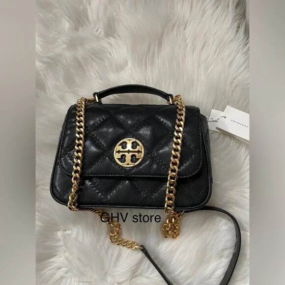 Tory Burch Willa Shoulder Bag チェーン・ショルダー バッグ Tory Burch Willa Quilted Leather Chain Small Shoulder bag