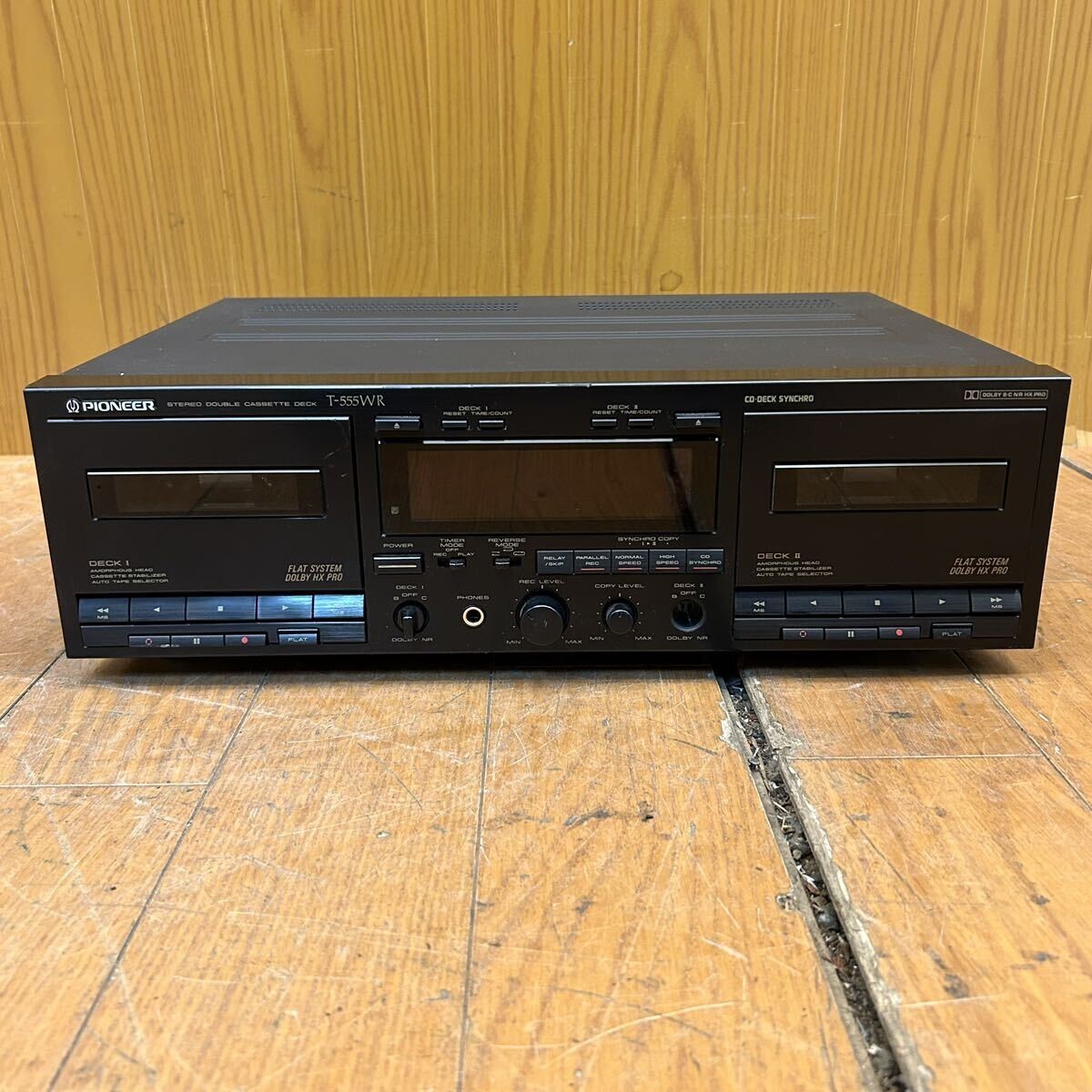 正常動作品Pioneer T-555WR ダブルカセットデッキ 正常動作品Pioneer T-555WR ダブルカセットデッキ - メルカリ