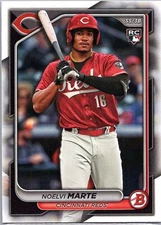 Noelvi Marte 2024 Bowman RC #80 Cincinnati Reds 3Row 4A3