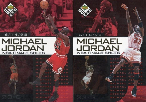 1998-99 Upper Deck Choice Preview (2) cards #5 & 6 Michael Jordan Chicago Bulls