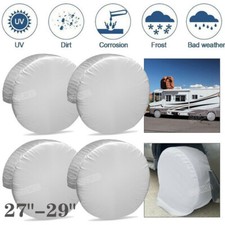 4X 27-29" Car Tire Covers Wheel Tyre Protective Cover Truck Camper Trailer Van