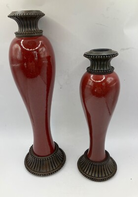 Party Lite Morrocan Candle Holders 8.5'' and 11'' taper holders