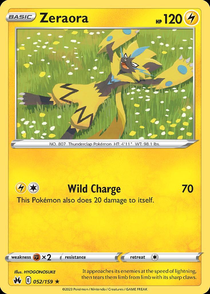 Pokemon Zeraora (52/160) Crown Zenith LP