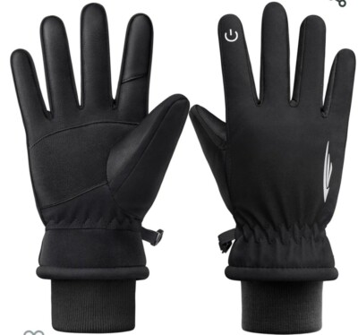 RIVMOUNT Winter Gloves Men Women,Waterproof Touch Screen Gloves
