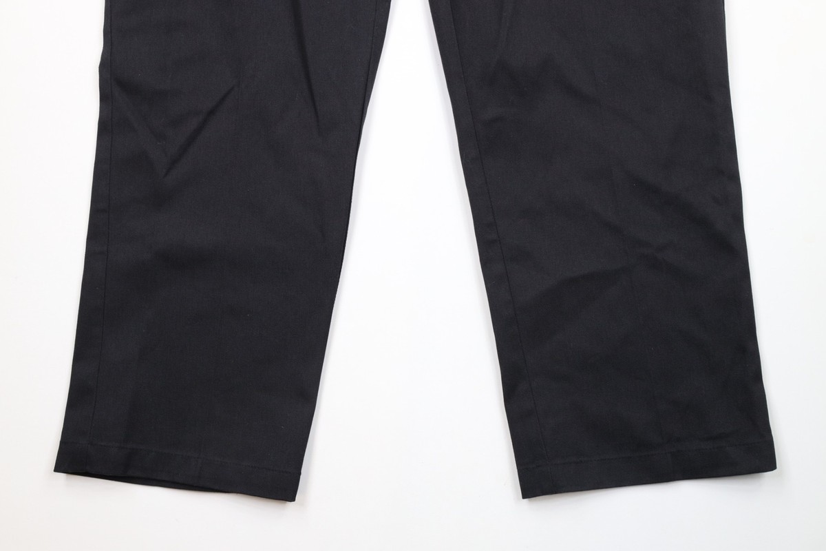 Vintage 90s Dickies Mens Size 40x30 Faded Spell Out Wide Leg Work Pants Black Vintage 90s Dickies Mens Size 40x30 Faded Spell Out Wide Leg Work Pants Black